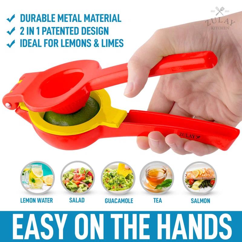 Zulay Kitchen Zulay Kitchen 2-in-1 Manual Lemon Squeezer Manual Juicer Citrus Press