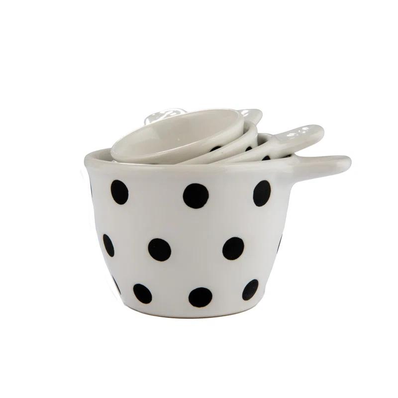 Creative Co-Op Creative Co-Op Melange 4 -Piece Ceramic Measuring Cup Set