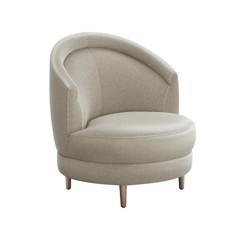 Capri Upholstered Swivel Barrel Chair