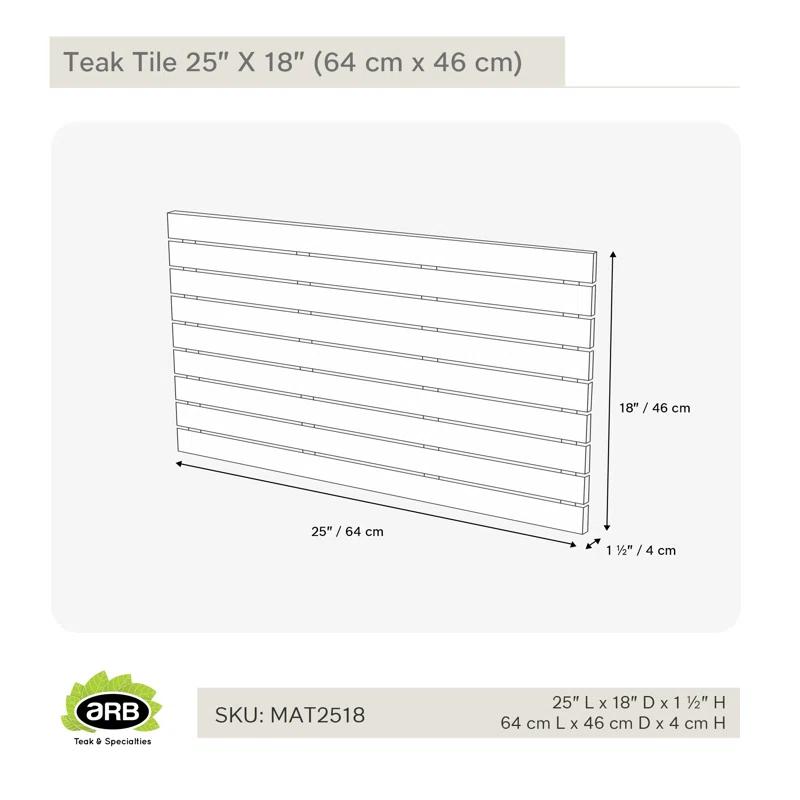 Teak Shower Mat