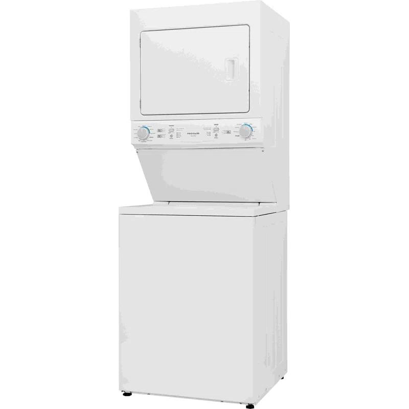 Frigidaire Electric Long Vent Stacked Laundry Center - 3.9 Cu. Ft Washer and 5.5 Cu. Ft. Dryer