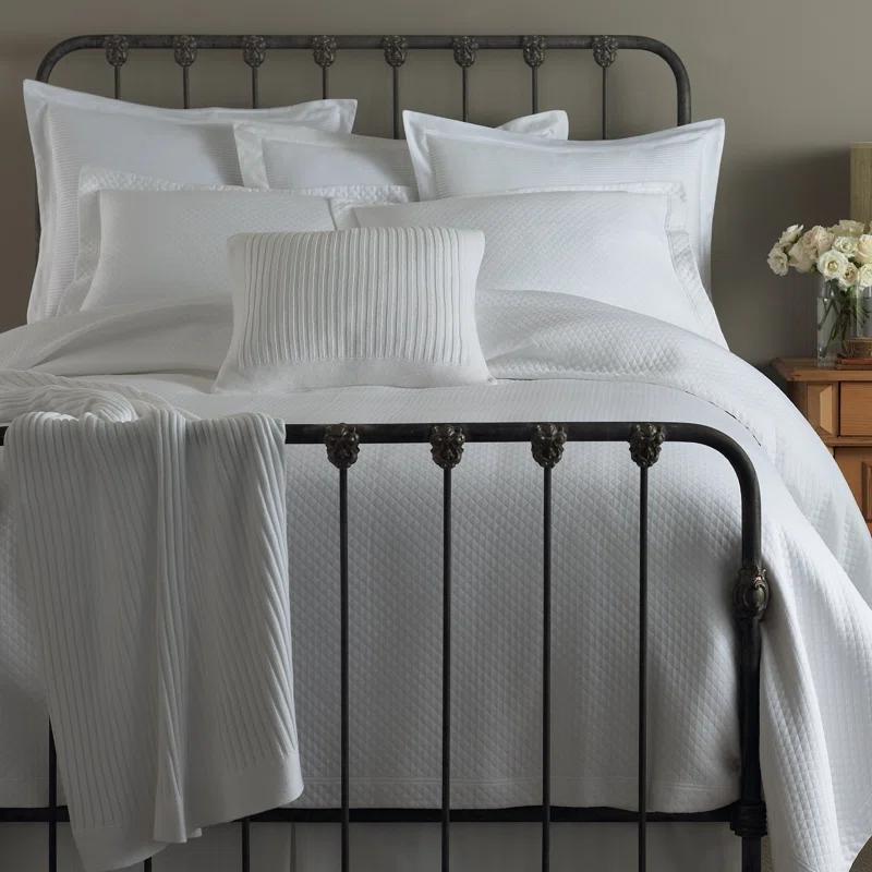 Peacock Alley Oxford Cotton Blend Coverlet