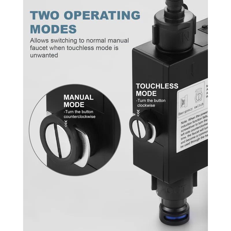 ARCORA AR7100301G-DC ARCORA Stainless Steel  Single Handle Pull-Down Sprayer Kitchen Faucet Set with Touchless Sensor