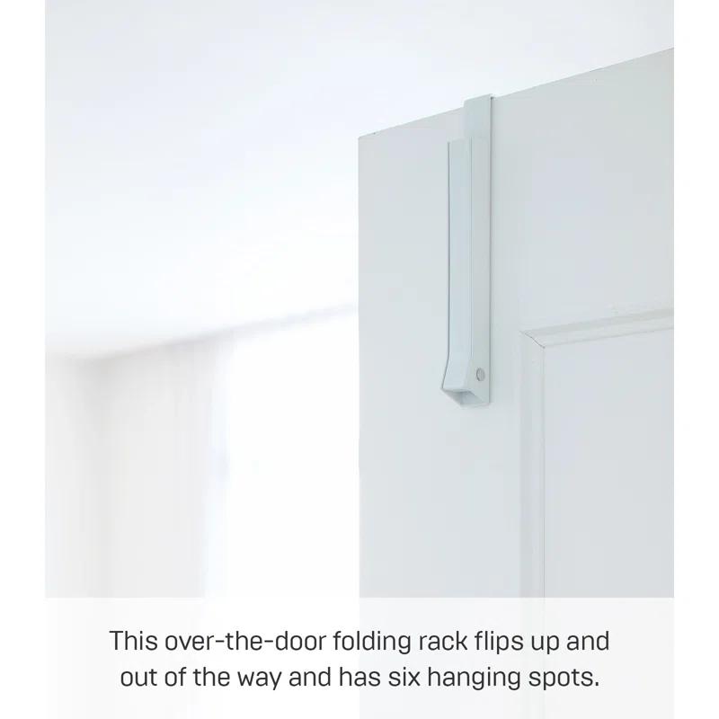 Yamazaki Home Over The Door Hooks - Folding Hanging Coat Rack, Steel, Over-the-Door