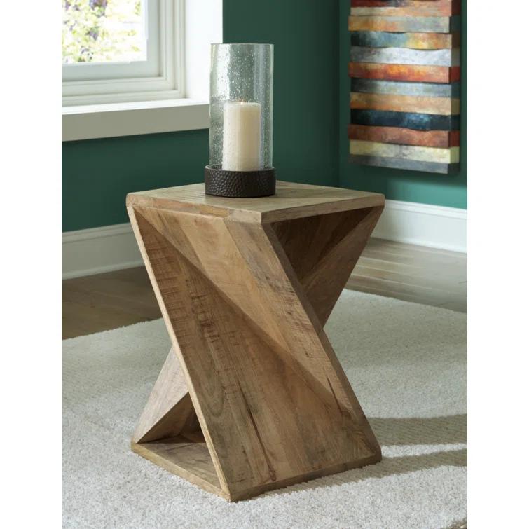 Millwood Pines Edu Solid Wood End Table
