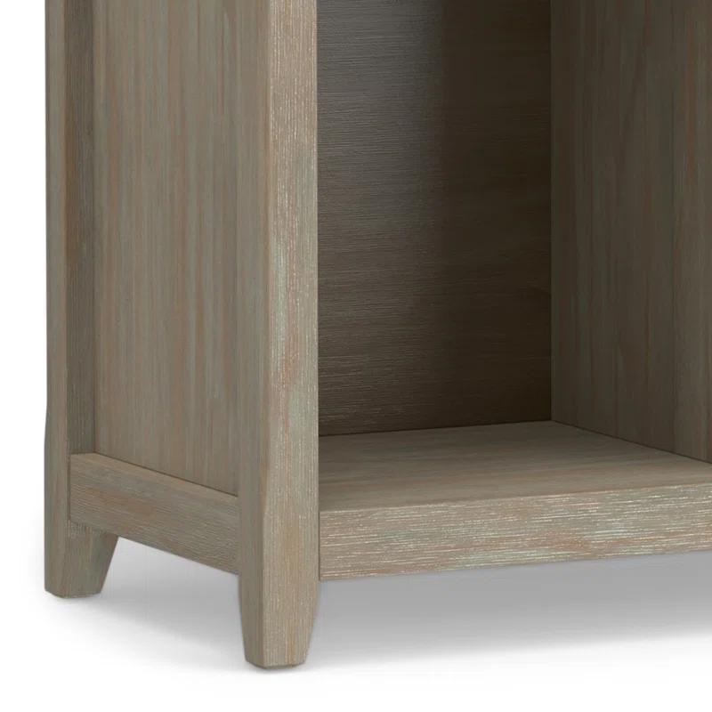 Simpli Home Amherst 57"W Solid Wood Storage Console Table with 8 Cube Storage