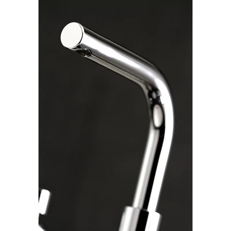Kingston Brass Concord Two-Handle 3-Hole Deck Mount Widespread Bathroom Faucet with Brass Pop-Up Drain