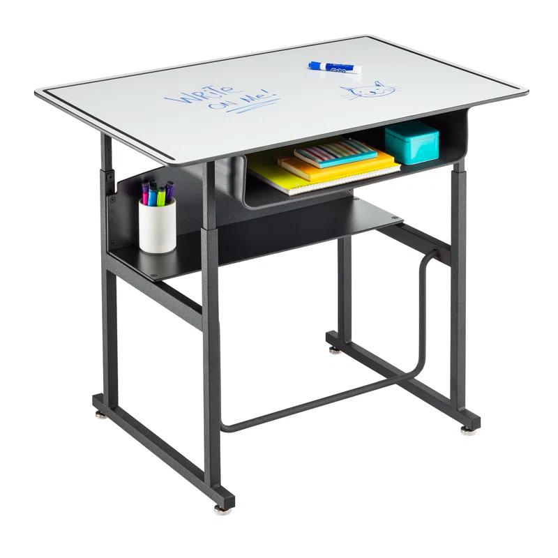 Safco Products Company AlphaBetter® Wood Adjustable Height Open Front Desk