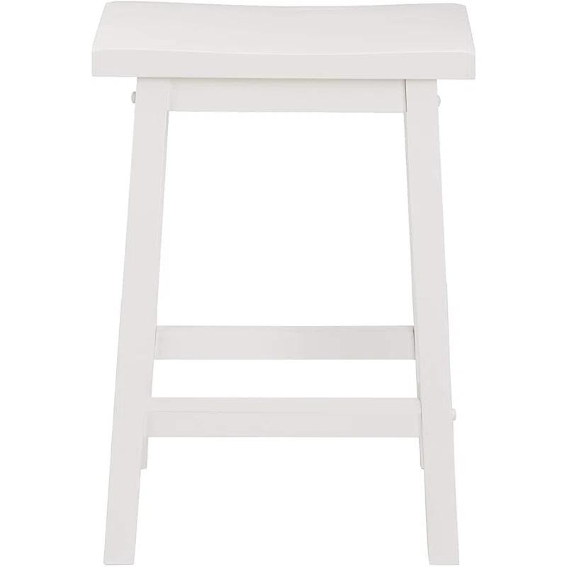 PJ Wood Solid Wood Accent Stool