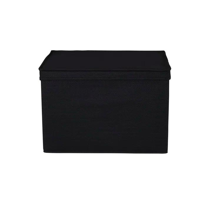 Household Essentials Household Essentials Wide Storage Box Fabric Bin (Set of 2)