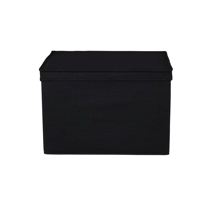 Household Essentials Household Essentials Wide Storage Box Fabric Bin (Set of 2)