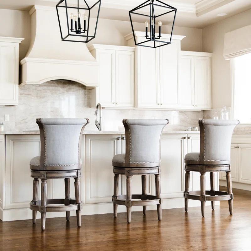 Maven Lane Maven Lane Pullman Stool with Fabric Upholstery