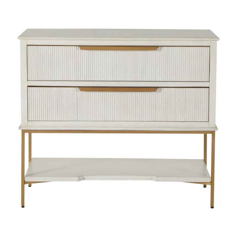 Gabby Riggs 38'' W Metal Nightstand