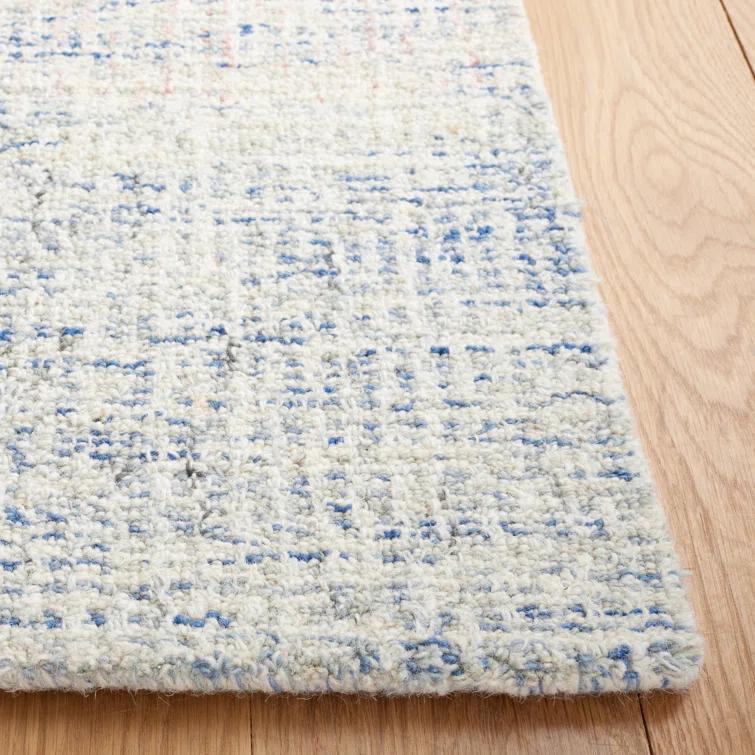 Sand & Stable™ Zachary Handmade Tufted Wool Blue/Ivory Area Rug