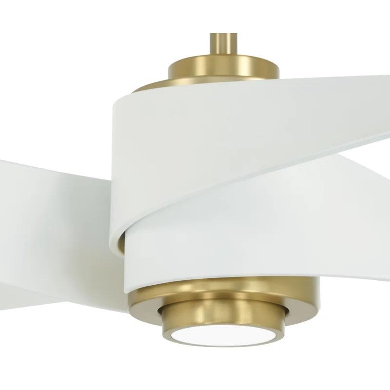 Minka Aire 60" 4 - Blade LED Standard Ceiling Fan with Remote Control and Light Kit Included