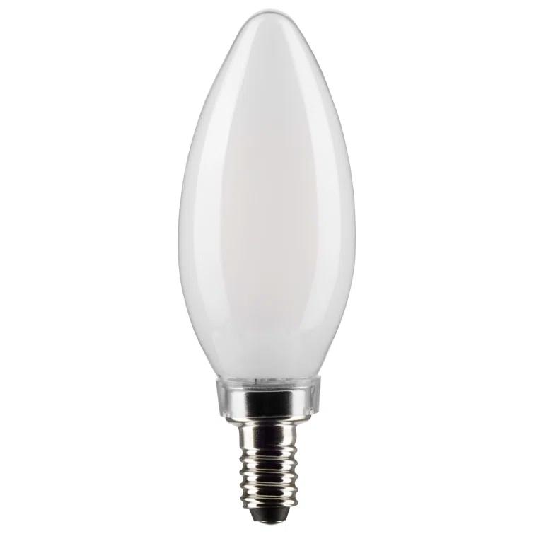 Satco Lighting 5.5 Watt Dimmable B11 Candelabra (E12) LED Bulb - 500 Lumens, And 90CRI S21279