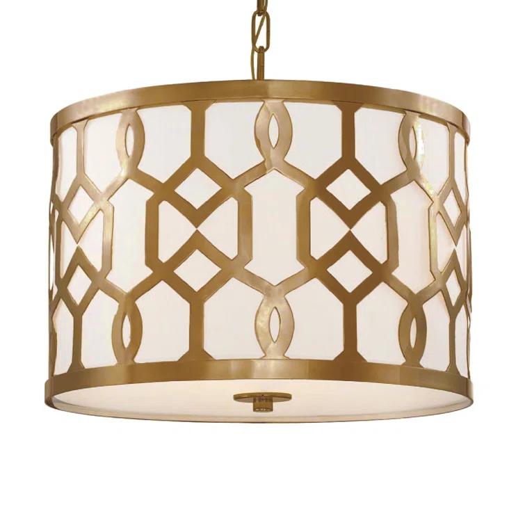 Crystorama Lighting Jennings 5 - Light Pendant in  Aged Brass