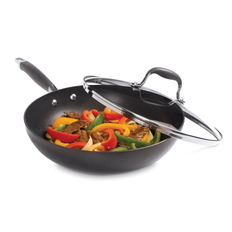 Anolon Anolon Advanced Bronze Hard-Anodized Nonstick Ultimate Pan with Lid, 12-Inch