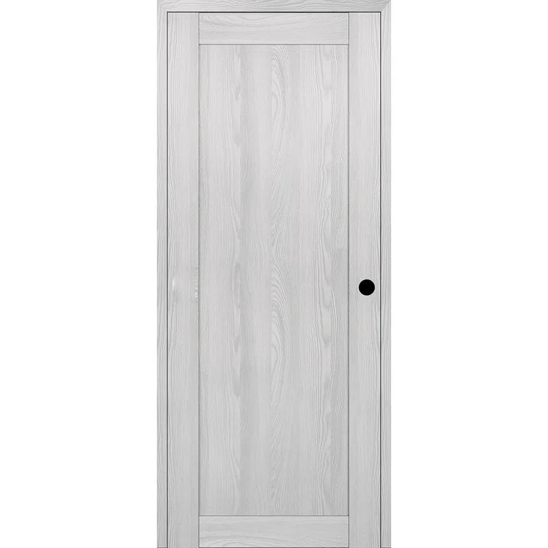 Belldinni 1 Panel Shaker DIY-Friendly Solid Manufactured Wood Paneled Prefinished Standard Interior Door