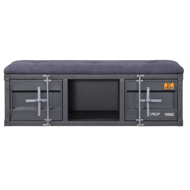 Acme Cargo Fabric Upholstered Storage Bench