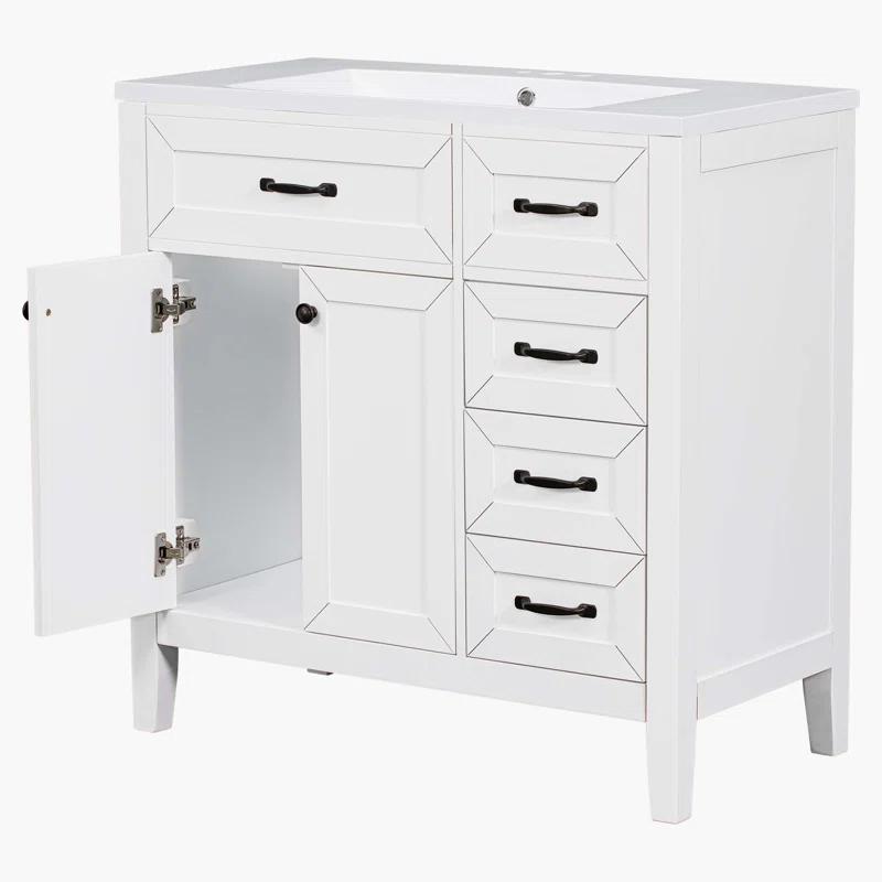 R&M Furniture Versatile Bathroom Vanity with Stylish Sink and Ample Storage
