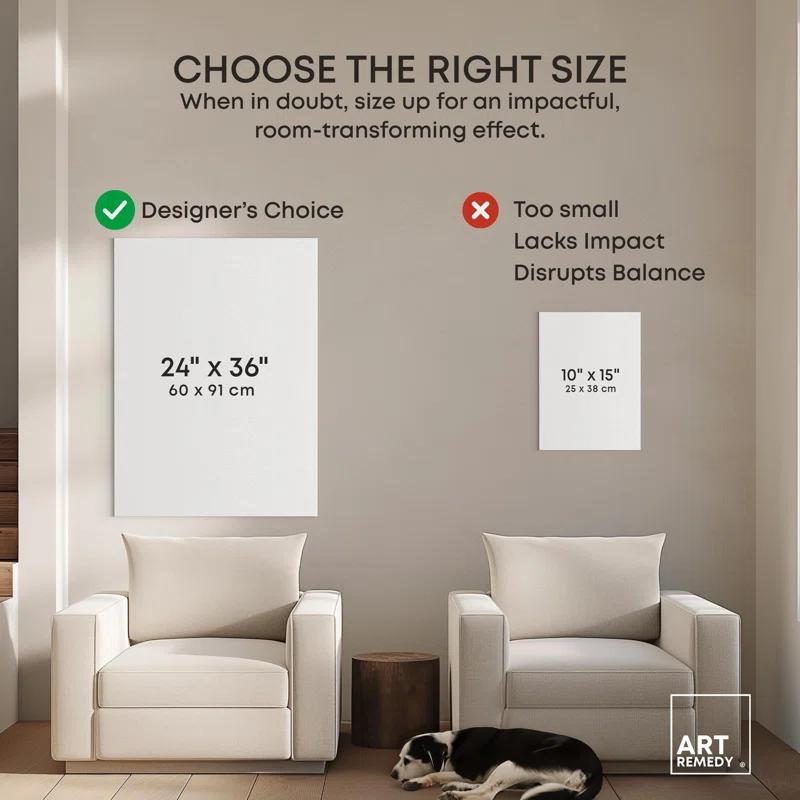 Art Remedy Hiding Canvas Muted Abstract Wall Art by Art Remedy