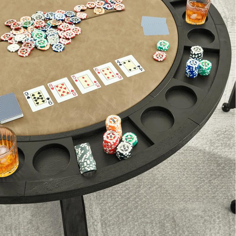 Steve Silver Furniture Steve Silver Furniture 50'' 8 - Player Foldable Poker Table