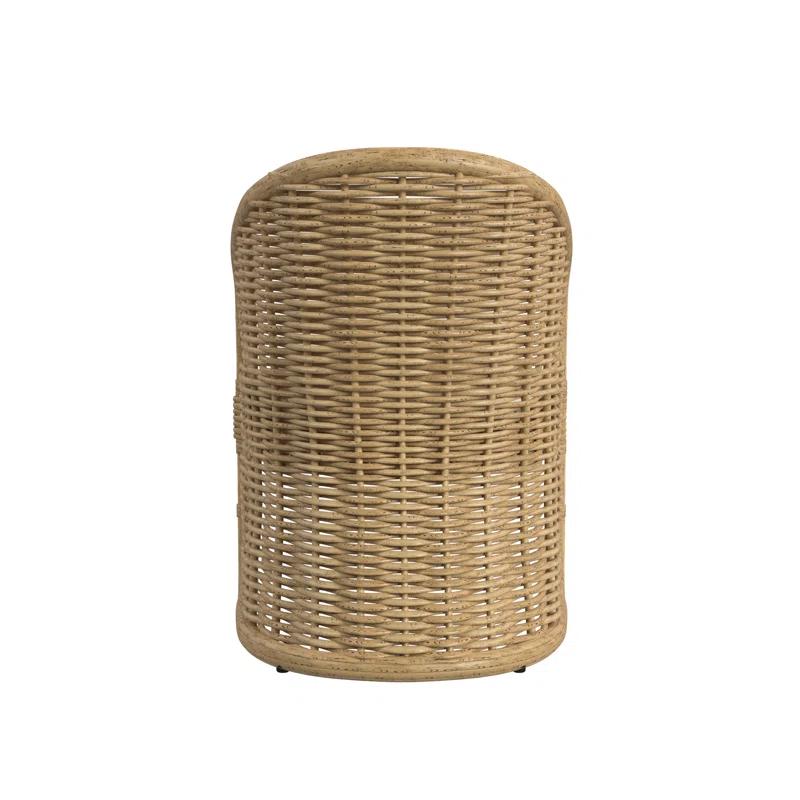 Sunset West Playa High-Density Polyethylene (HDPE) Wicker Premium All-Weather Wicker Dining Armchair with Sunbrella® Cushion