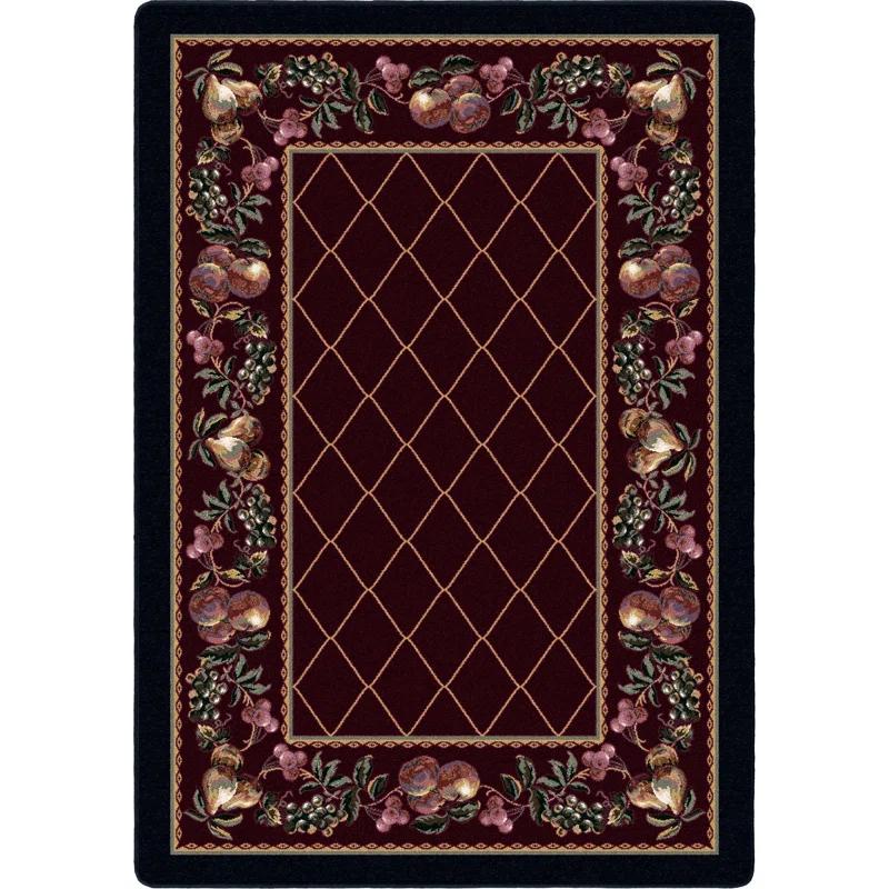 Milliken Fruit Medley Garnet Lattice Area Rug