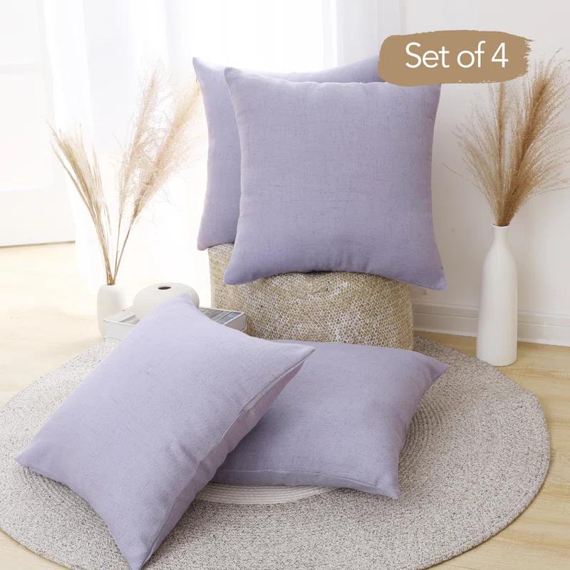 Deconovo Reversible Pillow Cover (Set of 4)