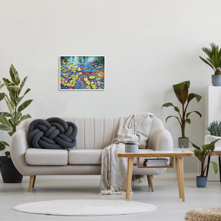 Stupell Industries " Koi Fish And Water Lilies " by Leon Devenice