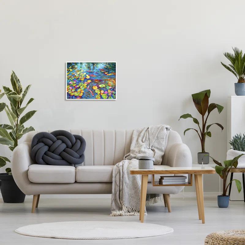 Stupell Industries " Koi Fish And Water Lilies " by Leon Devenice