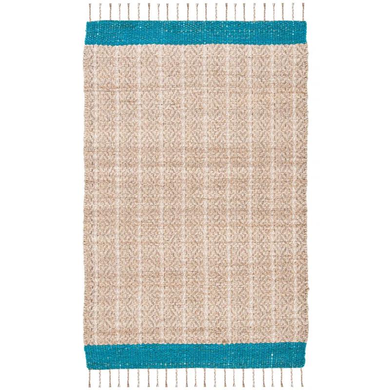 Union Rustic Abbie-J Hand Woven 0.8 Jute 0.2 Cotton Striped Rug