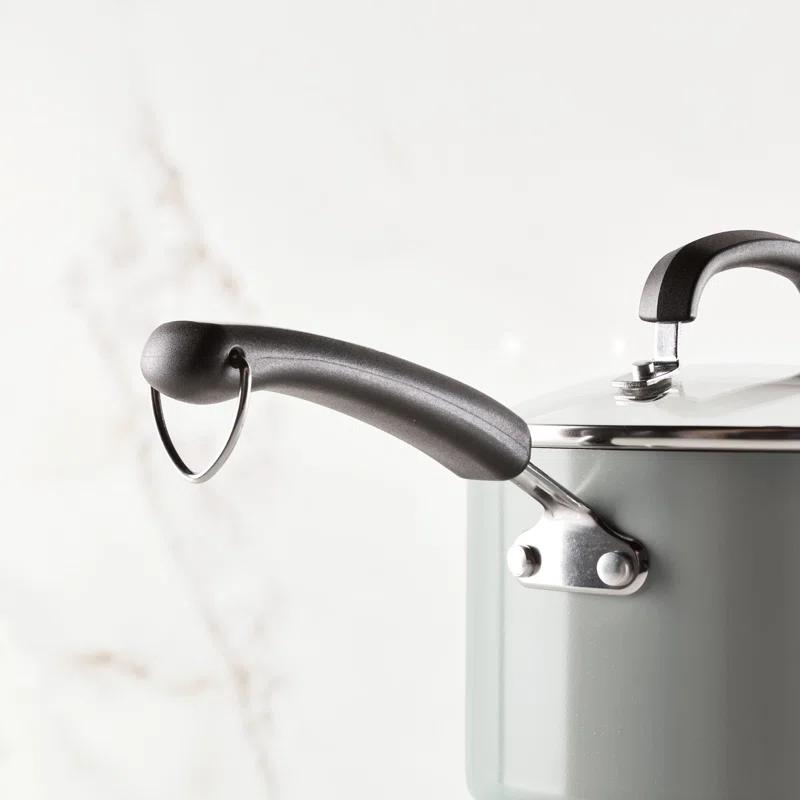 Farberware Eco Advantage Ceramic Nonstick Straining Saucepan With Lid, 3-Quart