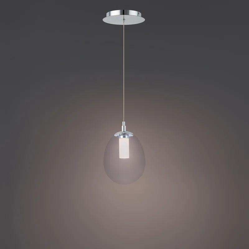 Bolla 1 - Light Chrome LED Single Pendant