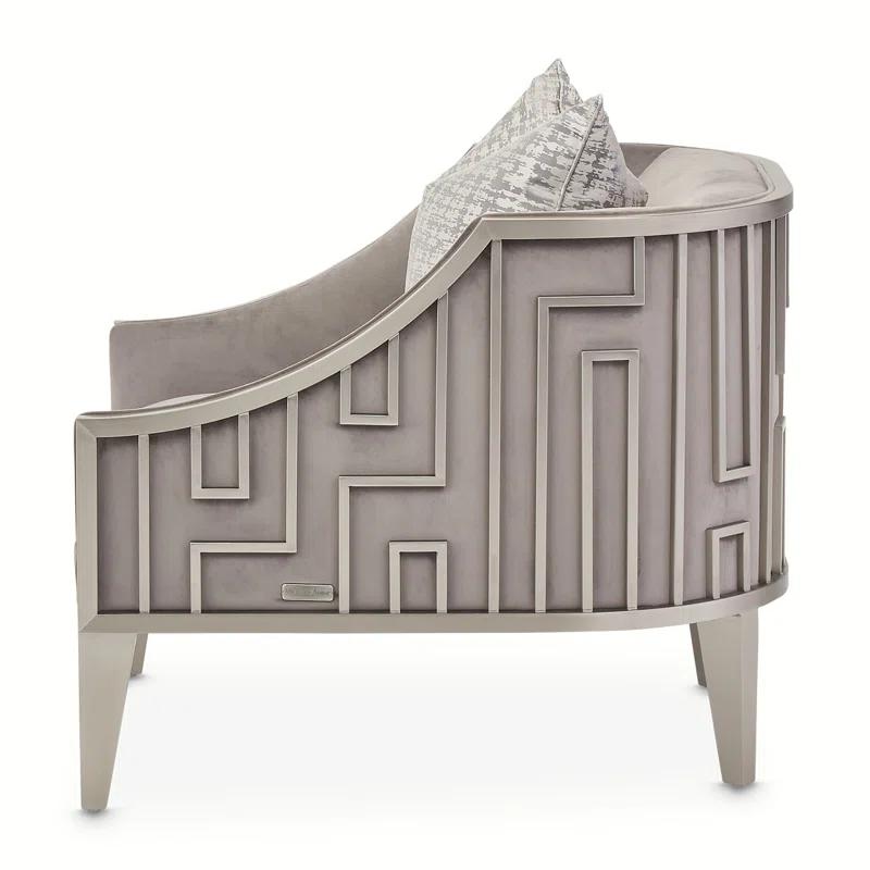 Michael Amini Roxbury Park Velvet Armchair