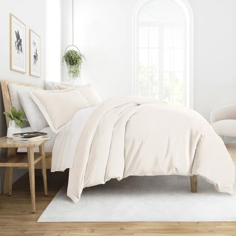 IEnjoy Home Super Soft Double Brushed Duvet Cover Set