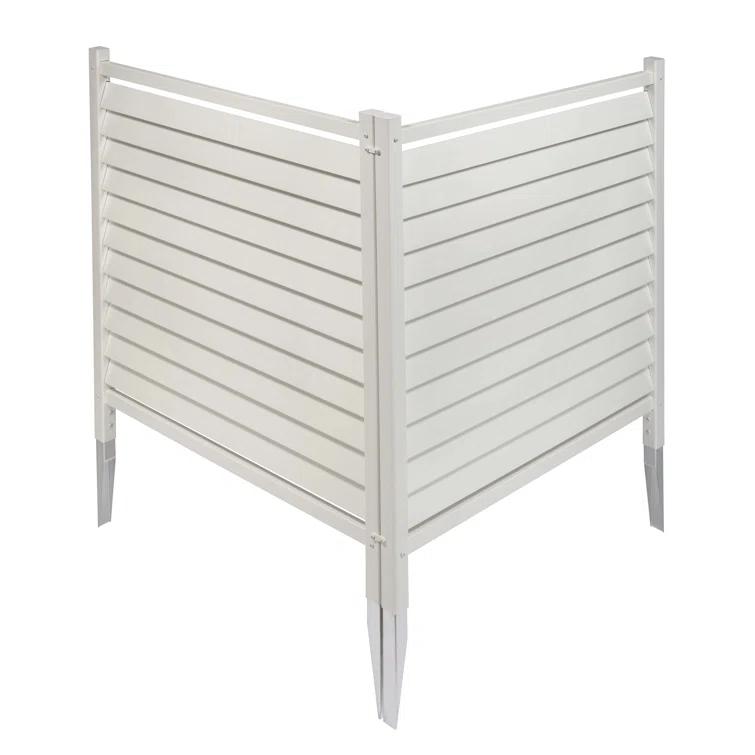 Enclo 44in H x 36in W (2 Panels) No Dig Enclo Waverly Vinyl Privacy Screen, Outdoor Privacy Screen Panels, Trash Can Enclosure, Air Conditioner & Pool Equipment Enclosure