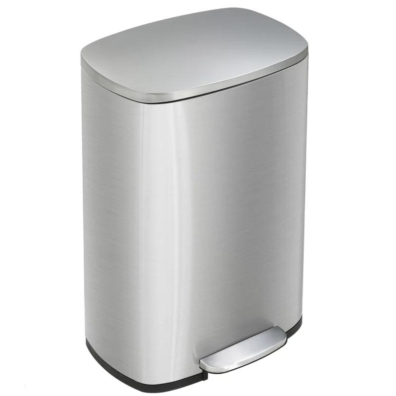 FDW Steel Step On Trash Can - 13 Gallons