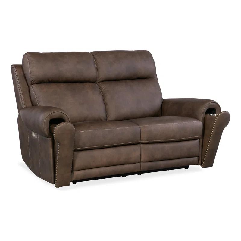 Hooker Furniture SS 66'' Leather Power Reclining Loveseat