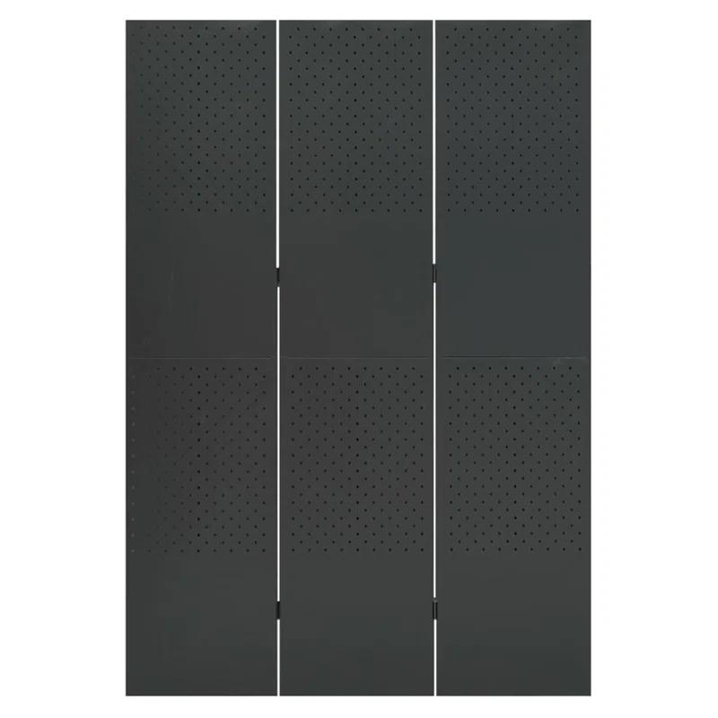 vidaXL VidaXL Room Divider Freestanding Privacy Screen for Room Separation Steel