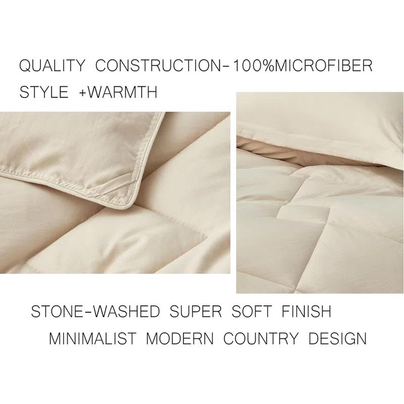 Logan Solid Comforter Set