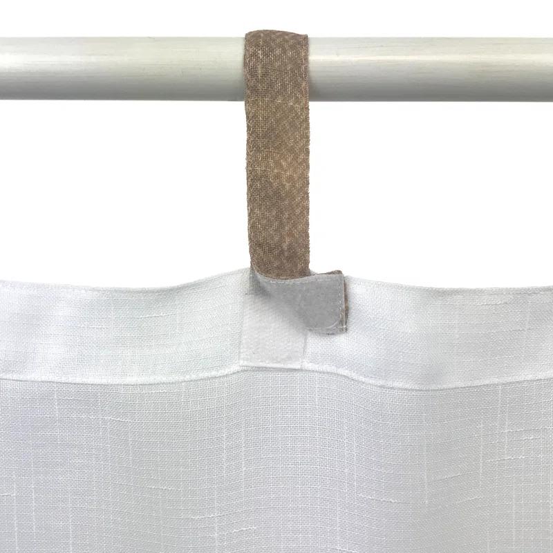 Gracie Oaks Janig Solid Sheer Tab Top Single Indoor/Outdoor Curtain Panel