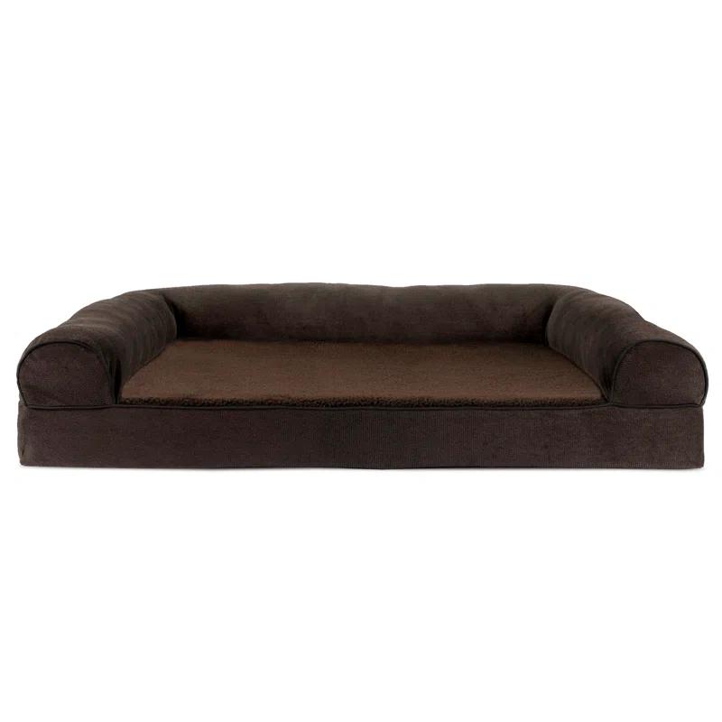 FurHaven Orthopedic Suede Pet Bed