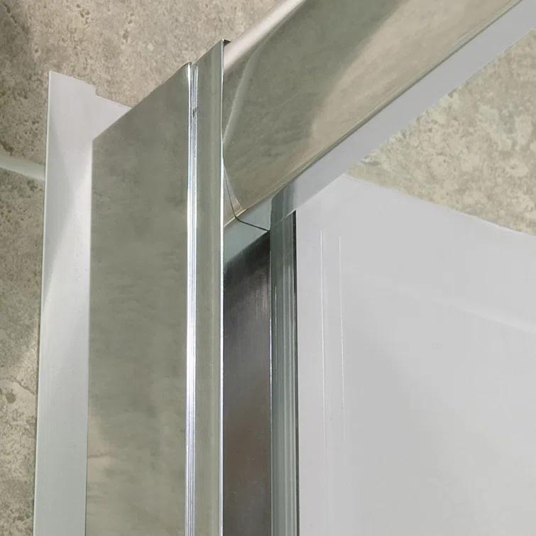 DreamLine Visions 60" x 30" x 76.75" Sliding Frameless Shower Door DL-6112L-04CL