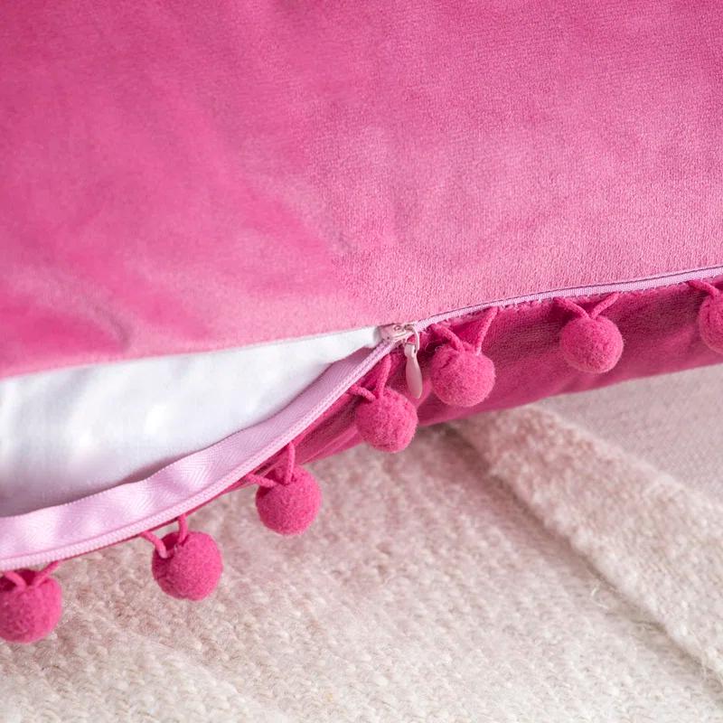 Phantoscope Pom Pom Cover Pillow Cover (Set of 2)