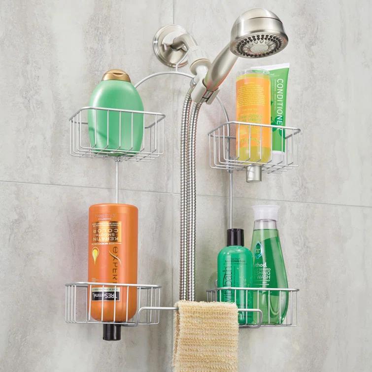 iDesign iDesign Classico Handheld Hose Hanging Shower Organizer, 15.98" x 6.46" x 12.99", Chrome