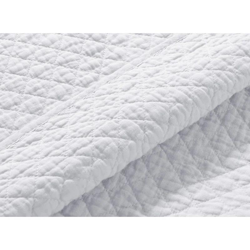 Chezmoi Collection Solid Color Cotton Quilt Cotton Quilt Set