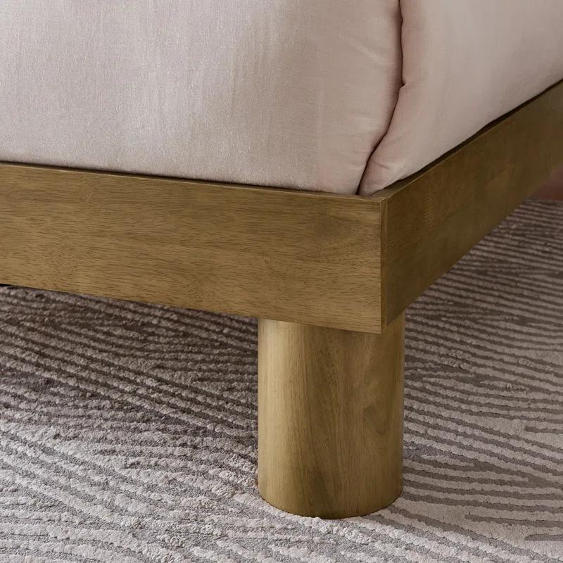 Modway Runa Wood Platform Bed In French Oak