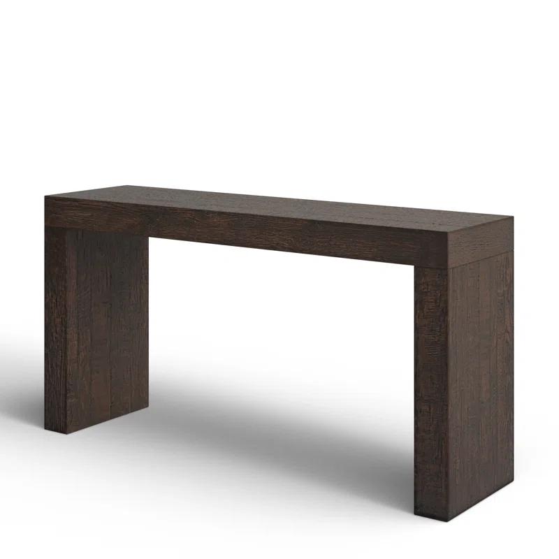 Adams Console Table Rustic Brown